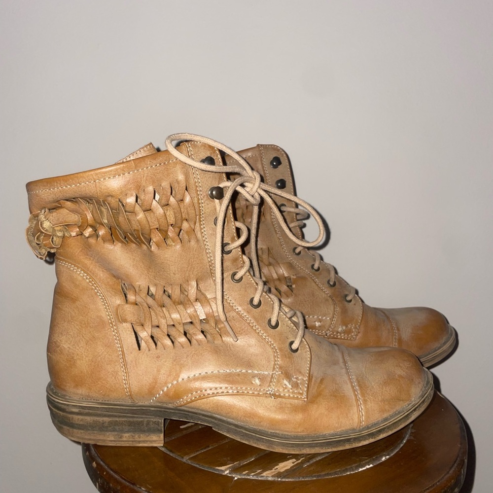 Tan Leather Ankle Boots